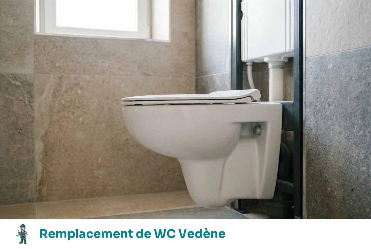 Remplacement de WC à Vedène