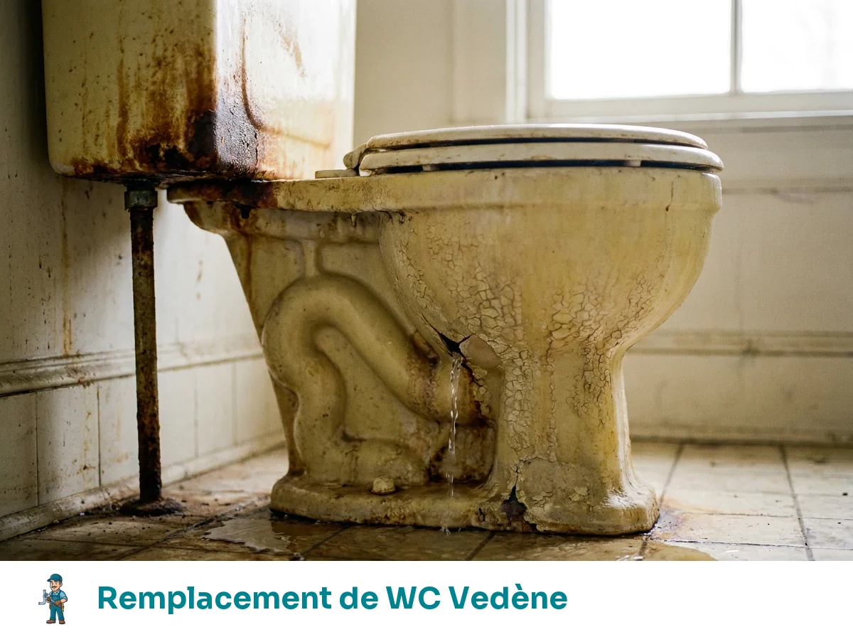 Remplacement de WC à Vedène