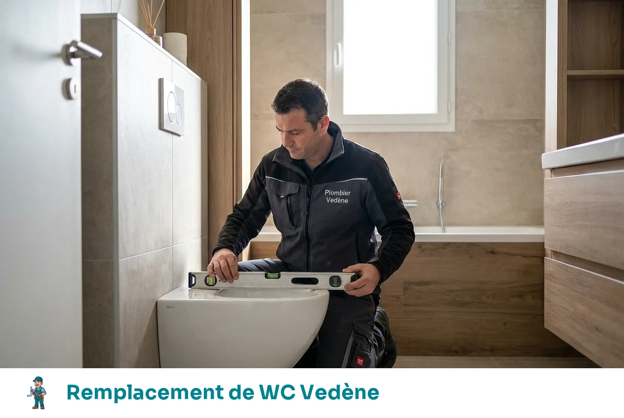 Remplacement de WC à Vedène